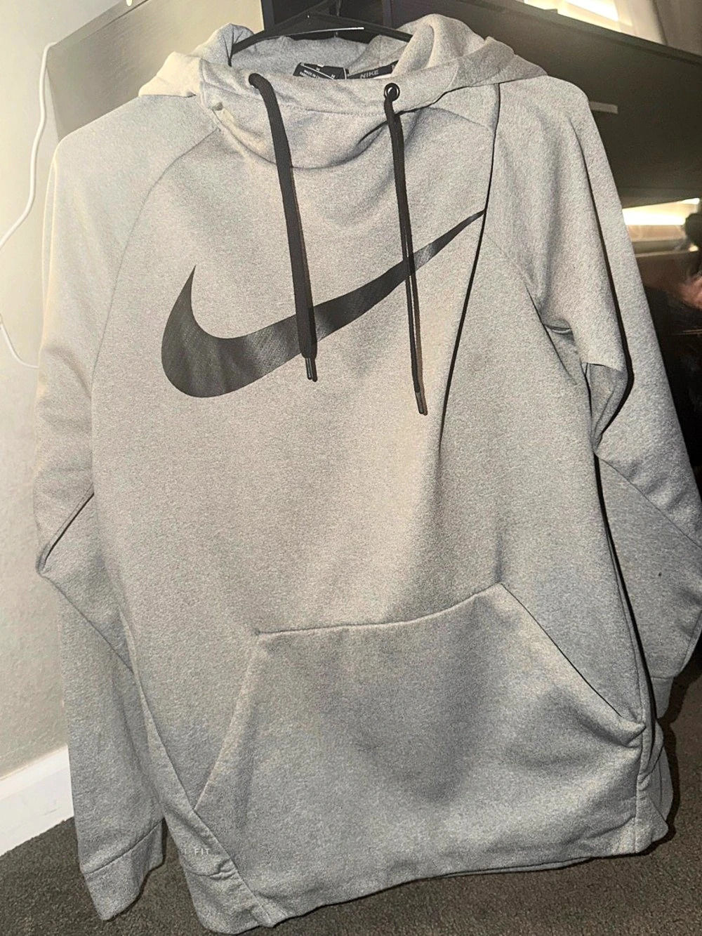 Nike Dri-FIT hoodie Gray Men's Size Medium